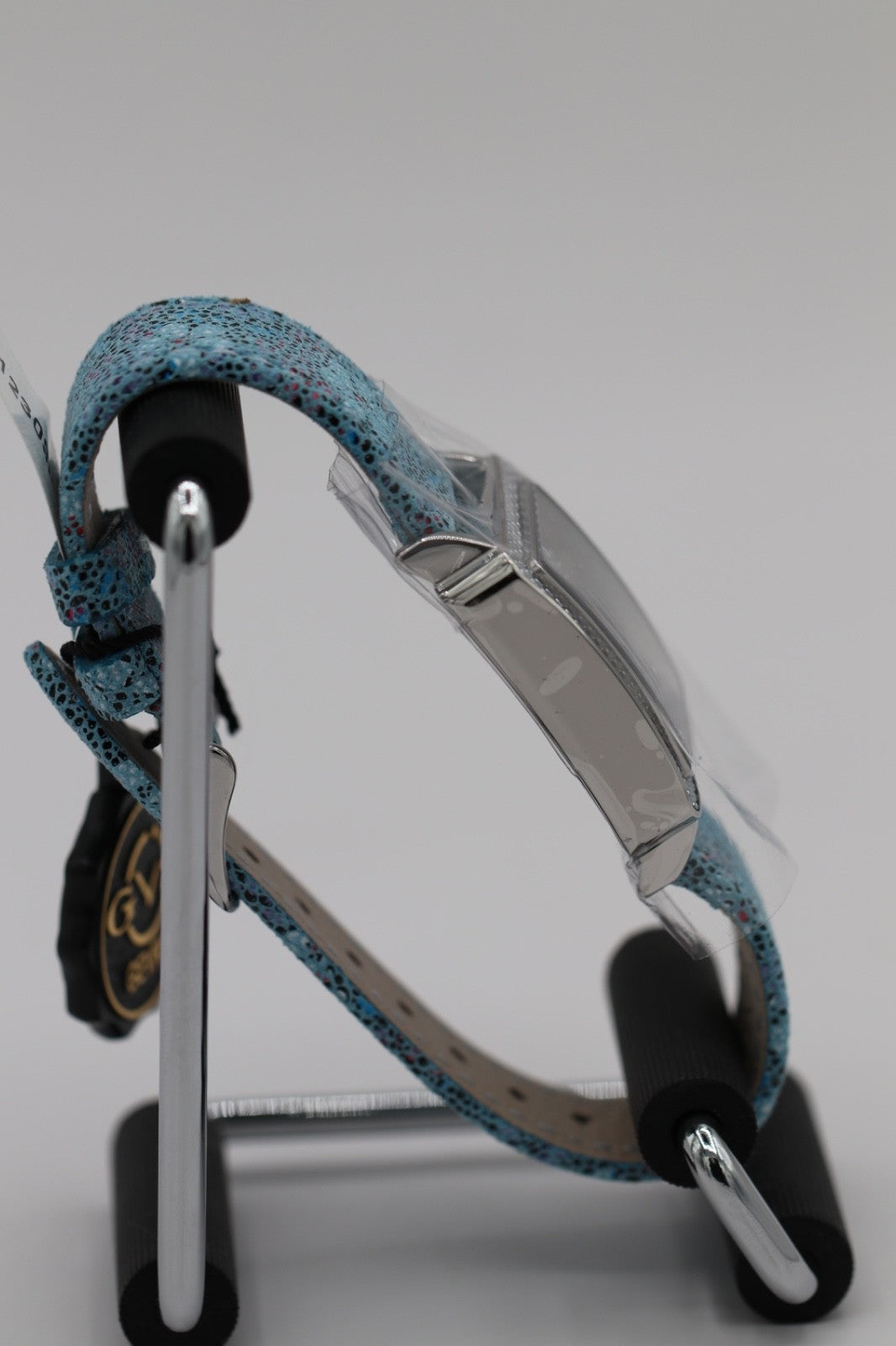 GV2 by Gevril Women's 12309F Padova Floral Blue MOP Dial Swiss Quartz Watch