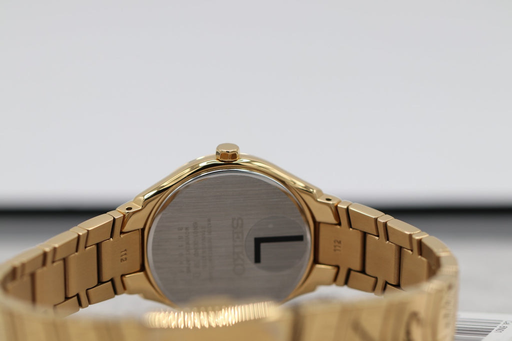 Seiko SUR552 Essentials 30 mm Stainless Steel Gold Finish Quartz Women's Watch