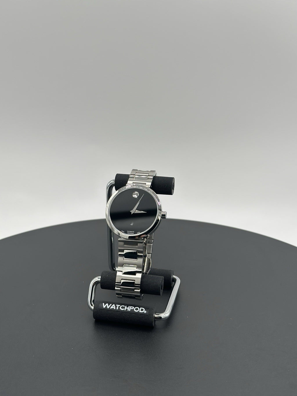 Movado Museum Classic Automatic Black Dial Stainless Steel Women's Watch 0607678