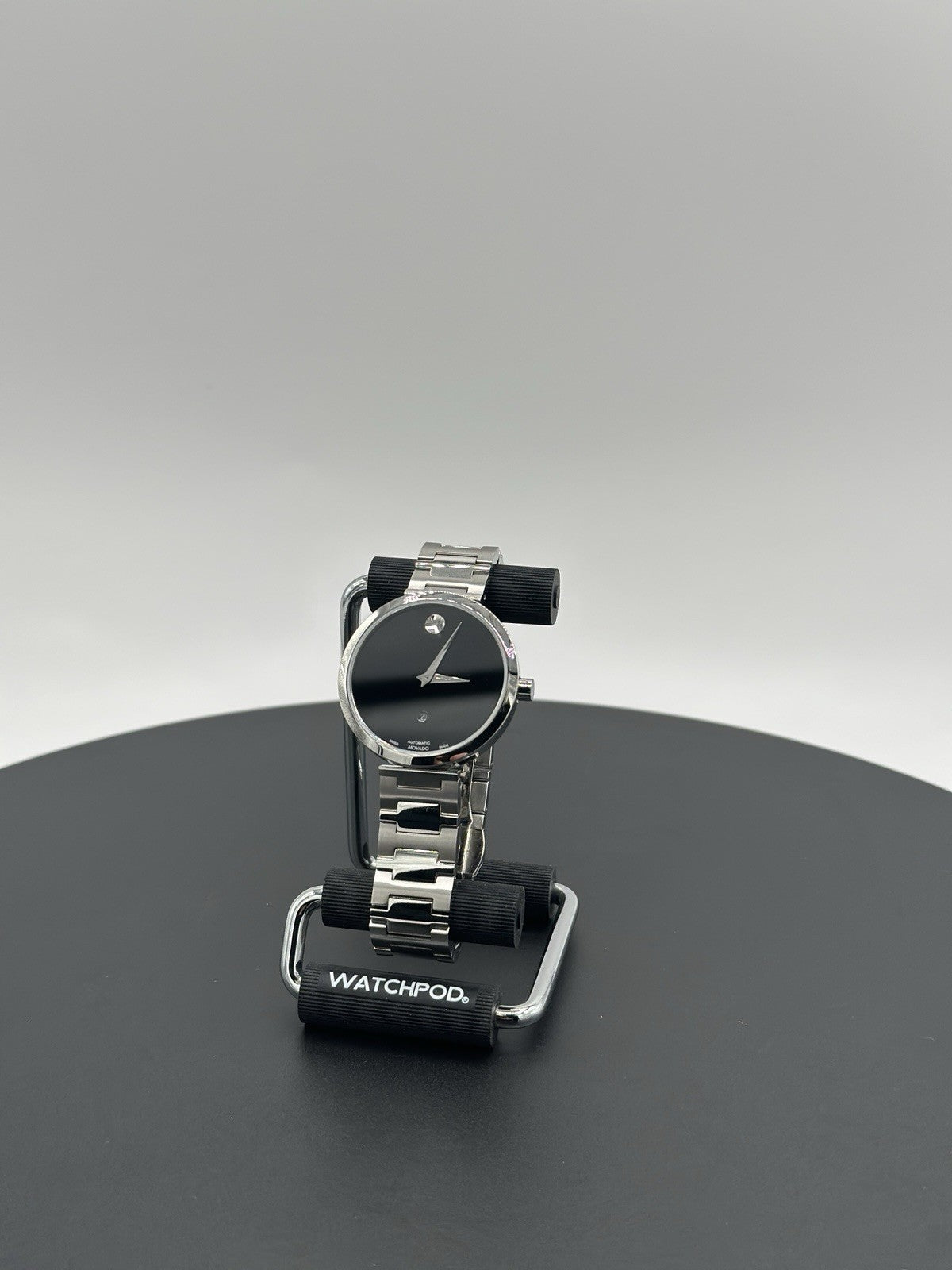 Movado Museum Classic Automatic Black Dial Stainless Steel Women's Watch 0607678