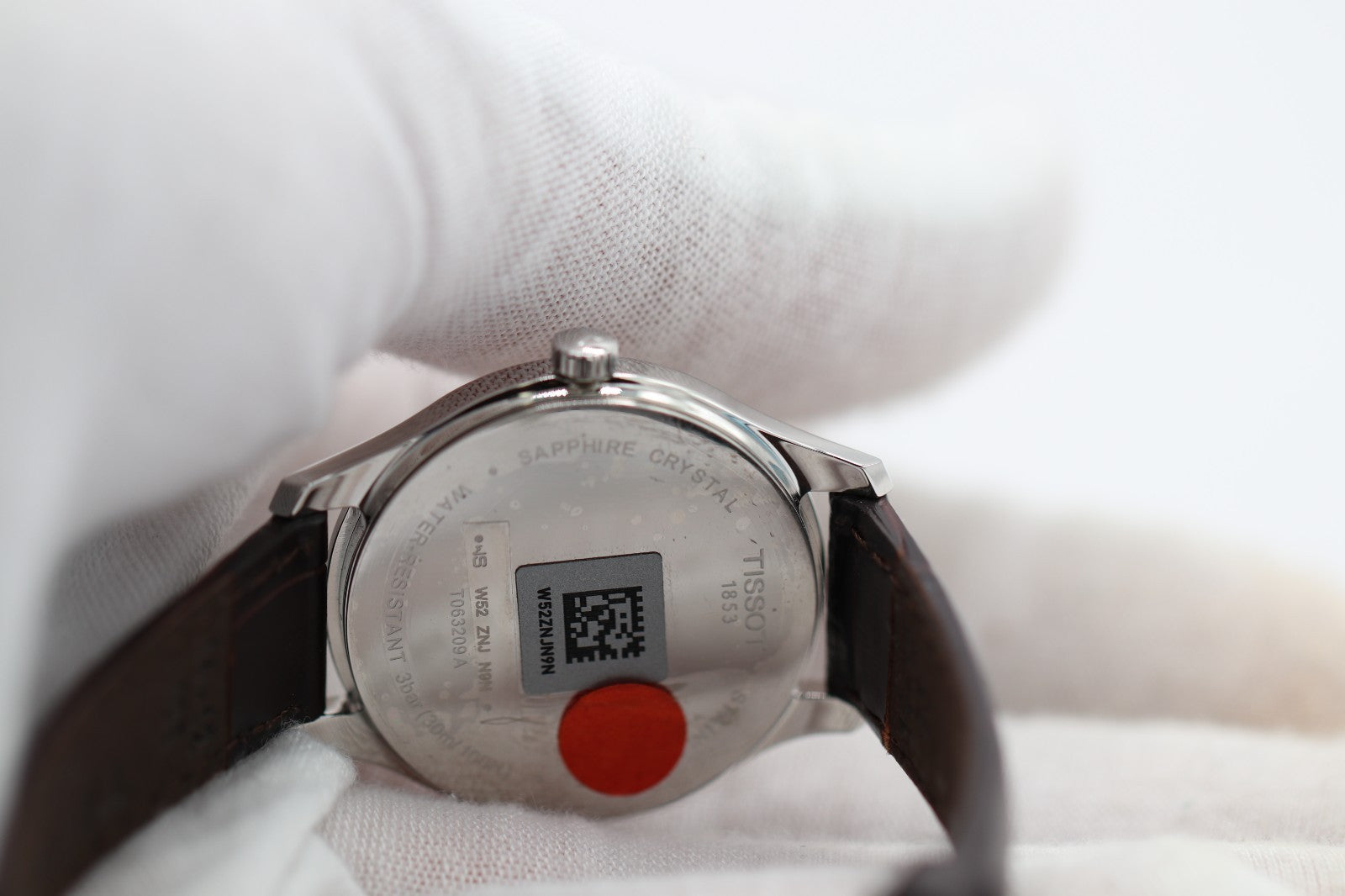 Tissot Tradition 5.5 Lady T0632091603800 - 31mm Silver Dial, Brown Leather Strap