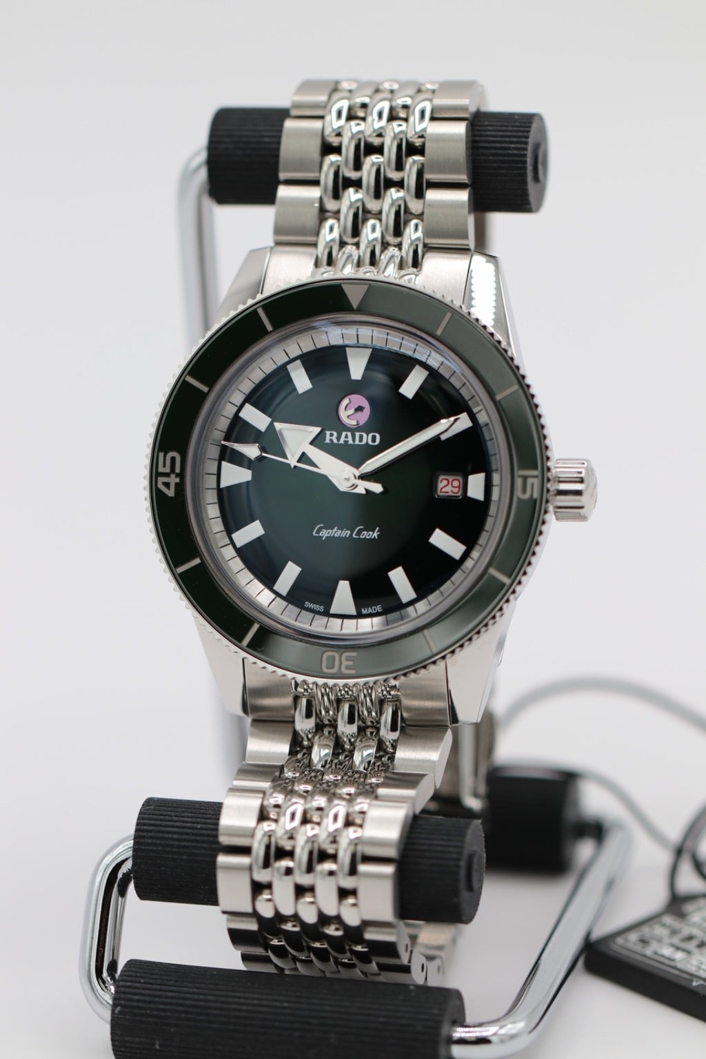 Rado Captain Cook 42mm Auto Green Dial Men's Watch R32505318