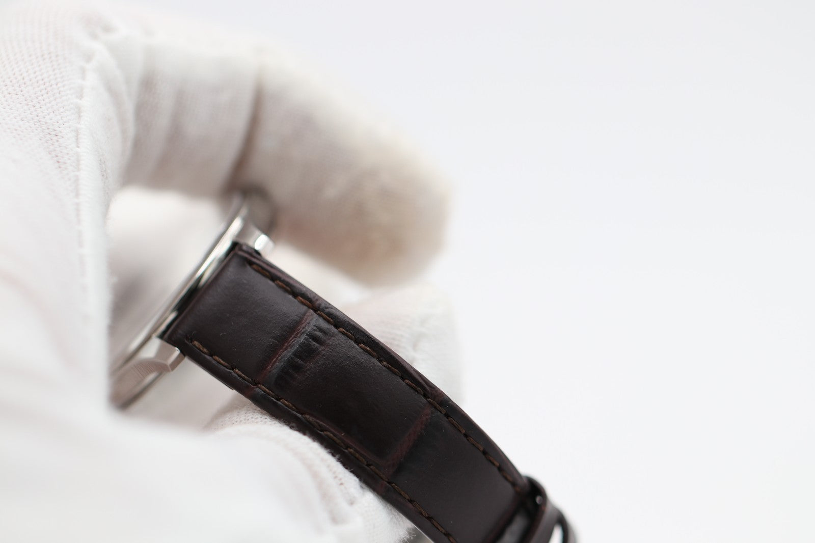 Tissot Tradition 5.5 Lady T0632091603800 - 31mm Silver Dial, Brown Leather Strap