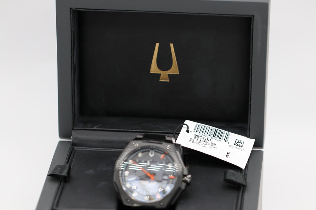 Bulova Men's Series X Quartz Calendar HPQ Precisionist Black Watch 45 MM 98D183