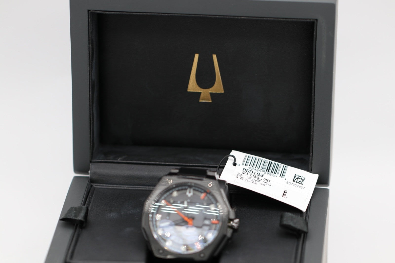 Bulova Men's Series X Quartz Calendar HPQ Precisionist Black Watch 45 MM 98D183