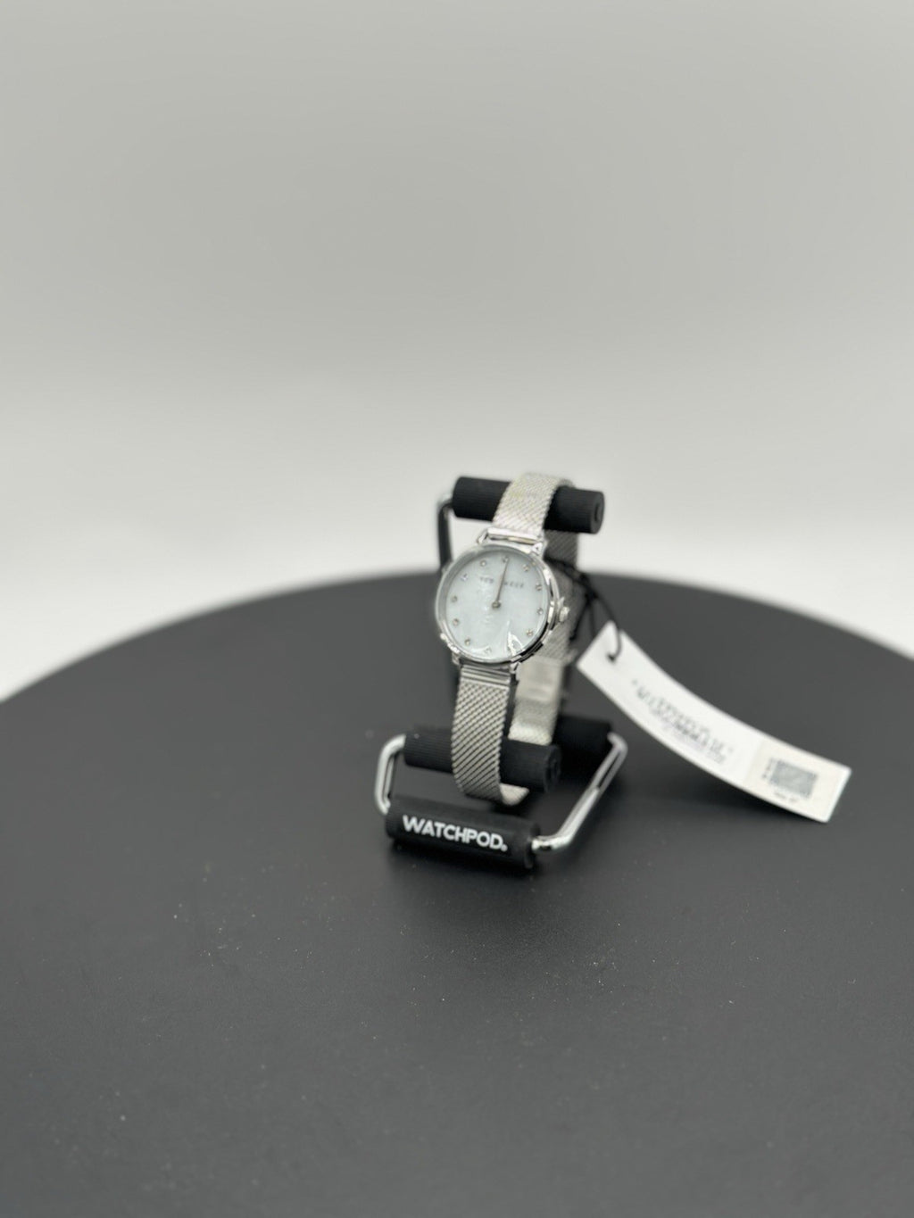 Staciie 28mm Mother of Pearl Dial with Silver-Tone Mesh Strap