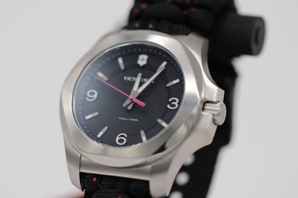 New Victorinox Swiss Army I.N.O.X. V Quartz Black Dial Women's Watch 241918