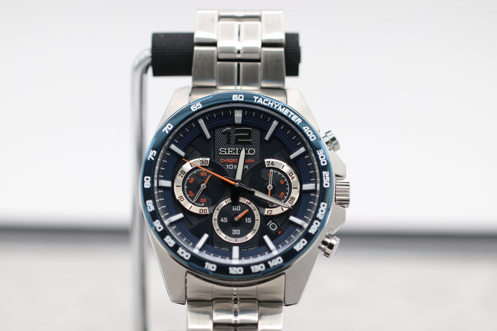 Seiko Essentials SSB345 44mm Stainless Steel Men's Watch