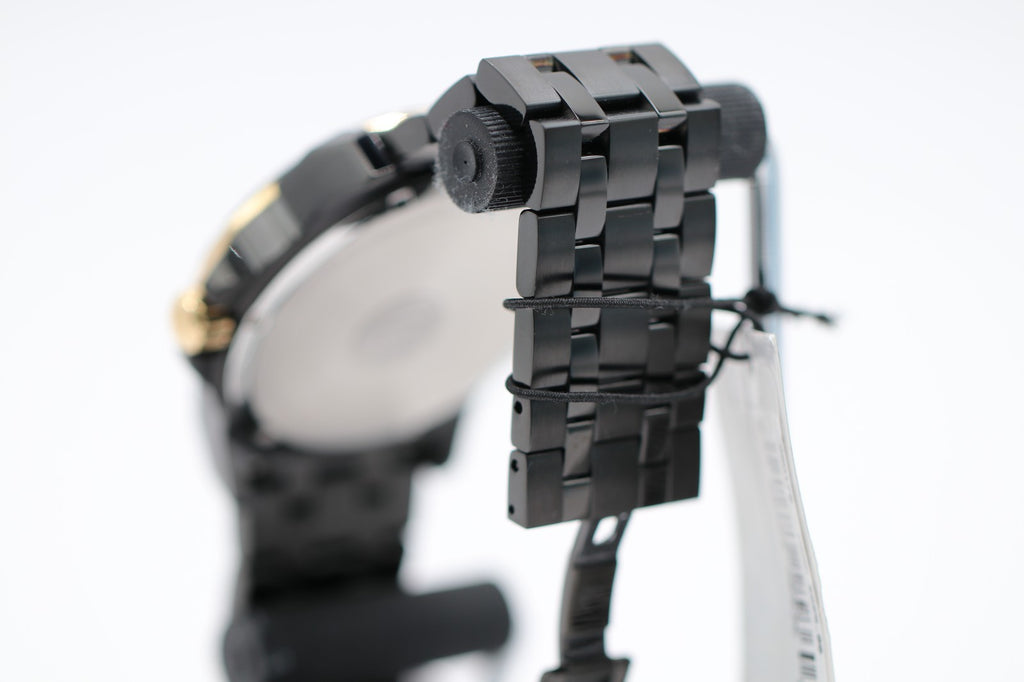 Bulova Marine Star Quartz Diamond Black Stainless Steel Men's Watch 98D176