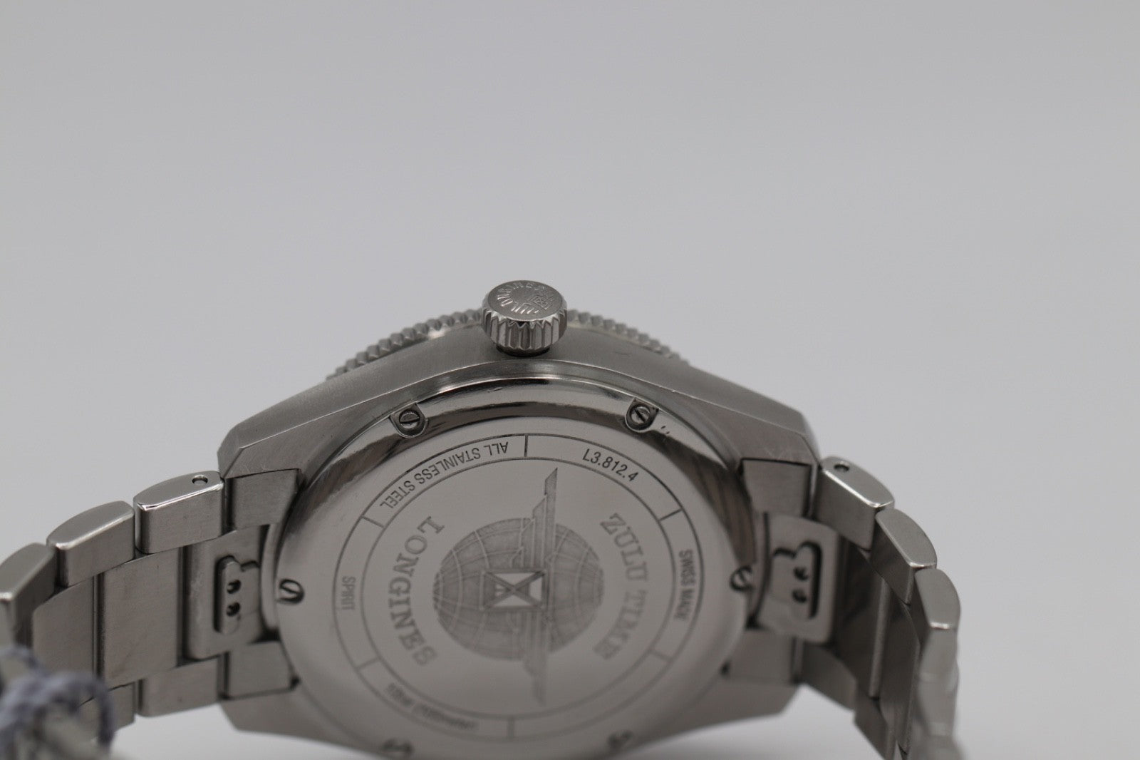 Longines Spirit Zulu Time 42mm Black Dial Steel Men's Watch L38124536