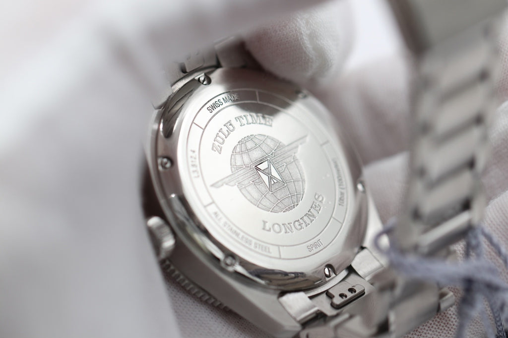 Longines Spirit Zulu Time 42mm Black Dial Steel Men's Watch L38124536