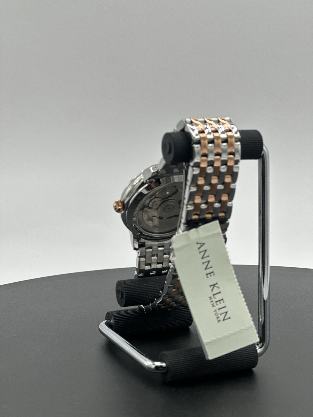 Anne Klein 12/2339MPRT 36 mm Silver Stainless Steel Case with Rose...