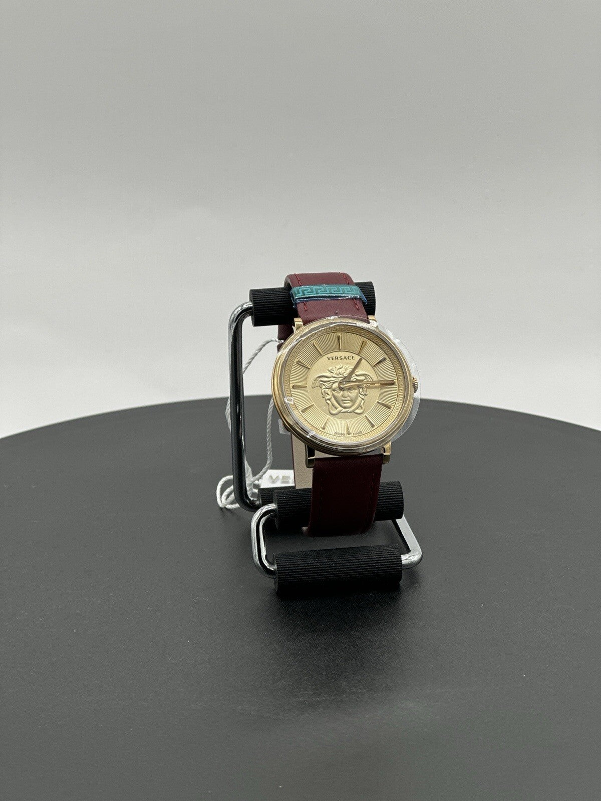 Versace Womens V-Circle Gold 38mm Strap Fashion Watch