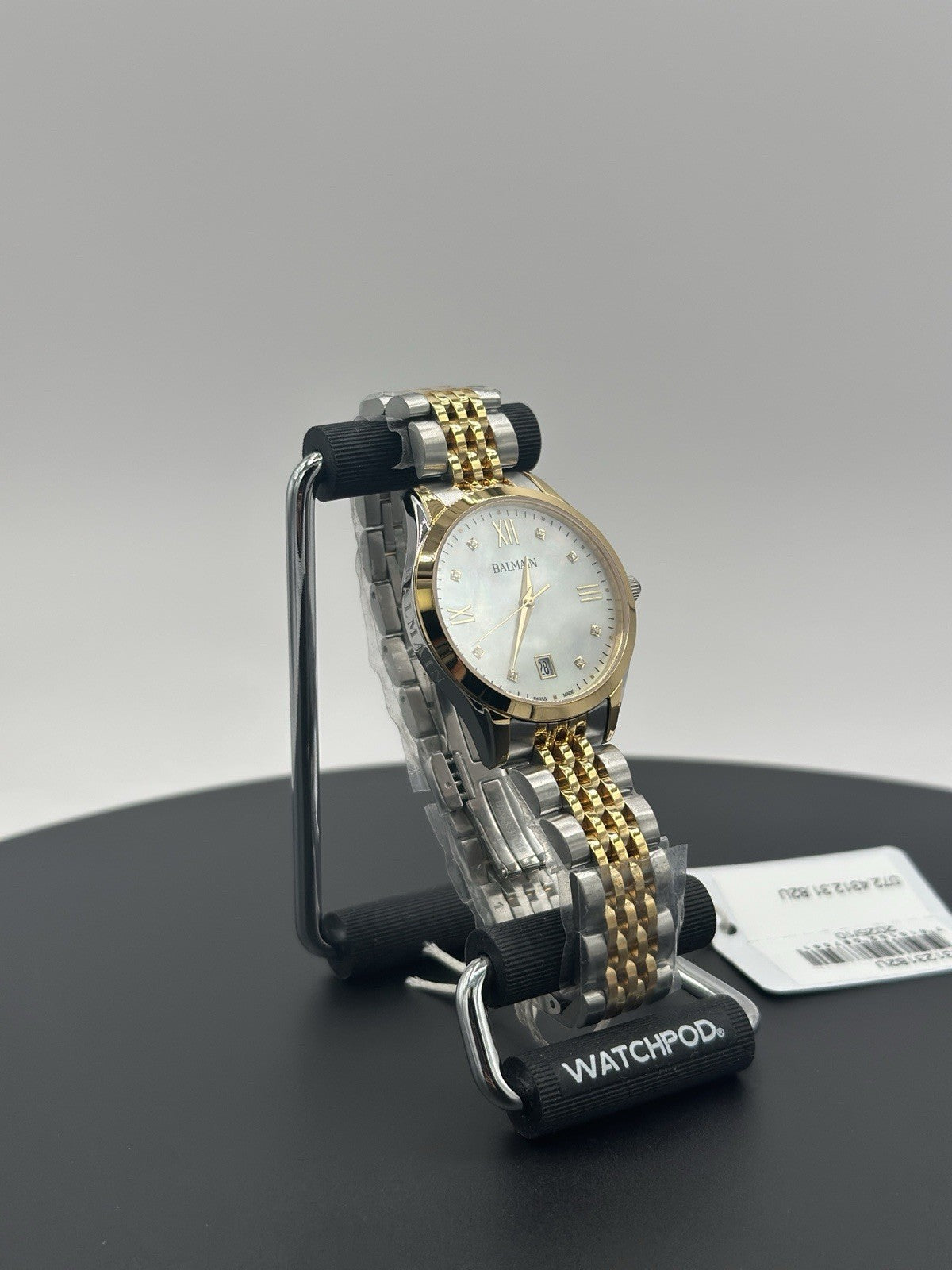 NEW Balmain B43123182 Swiss Classic R Diamond 2-Tone Stainless Bracelet Watch