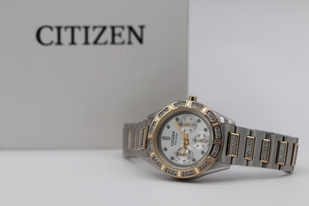 Citizen Eco-Drive Gemmed Stainless Women's Quartz Watch - FD2074-55A