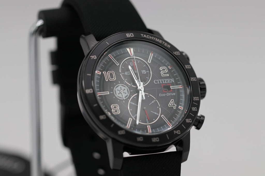 Citizen StarWars Darth Vader Eco-Drive Chrono Mens Watch CA0764-08W / MSRP $425