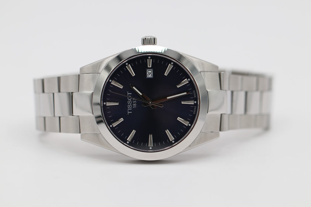 TISSOT Gentleman T127.410.11.041.00 Quartz Blue Dial Men's Watch 40mm