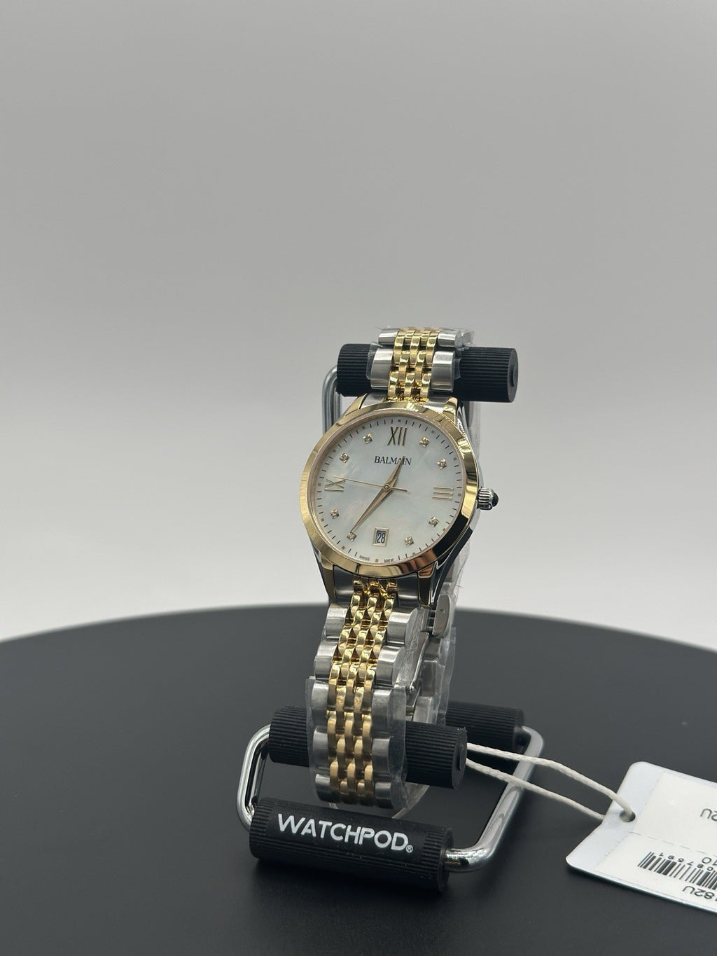NEW Balmain B43123182 Swiss Classic R Diamond 2-Tone Stainless Bracelet Watch
