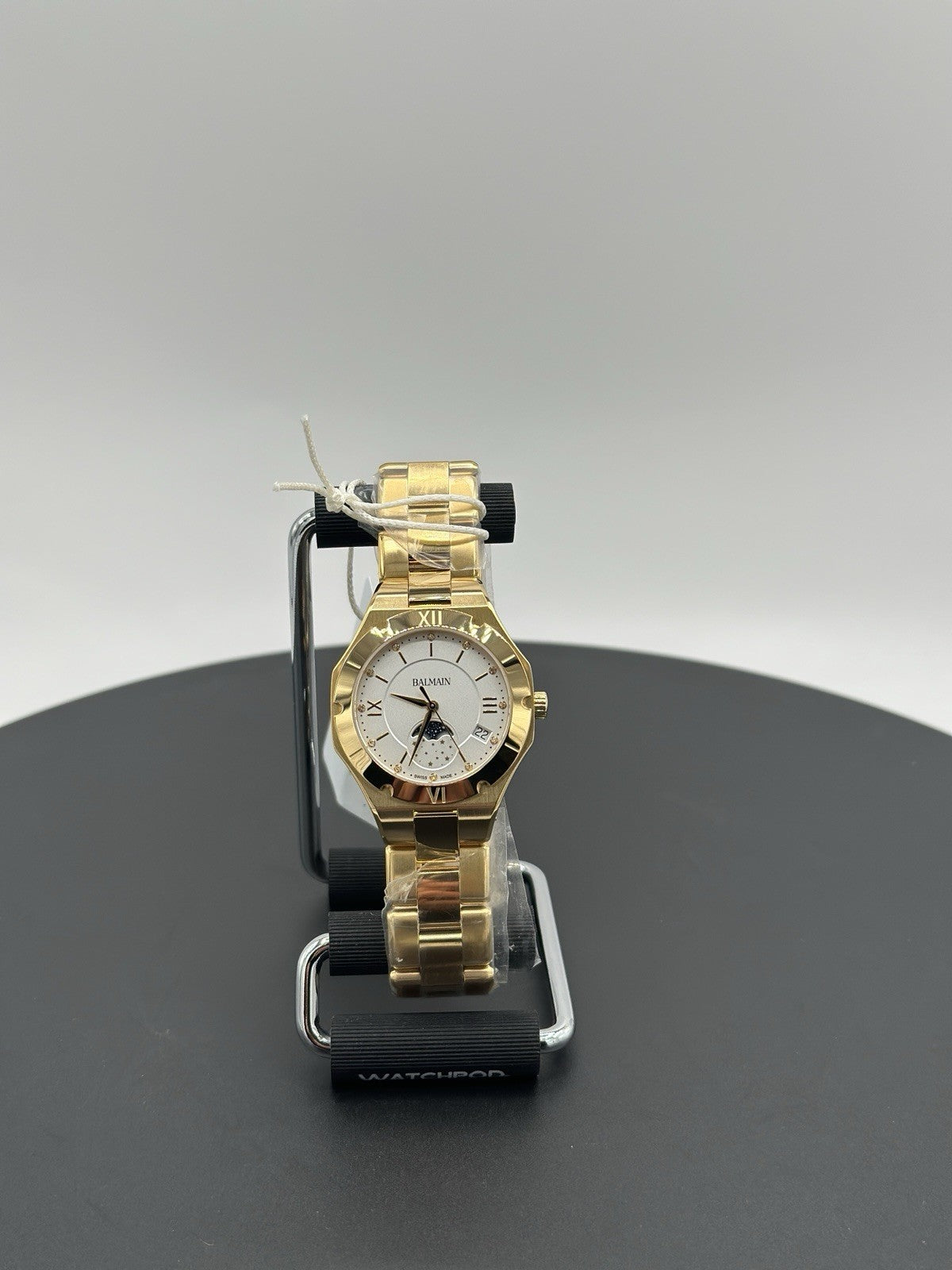 BALMAIN BE BALMAIN B45903322 MOONPHASE DIAMOND PVD GOLD WOMEN'S WATCH 33 MM NEW