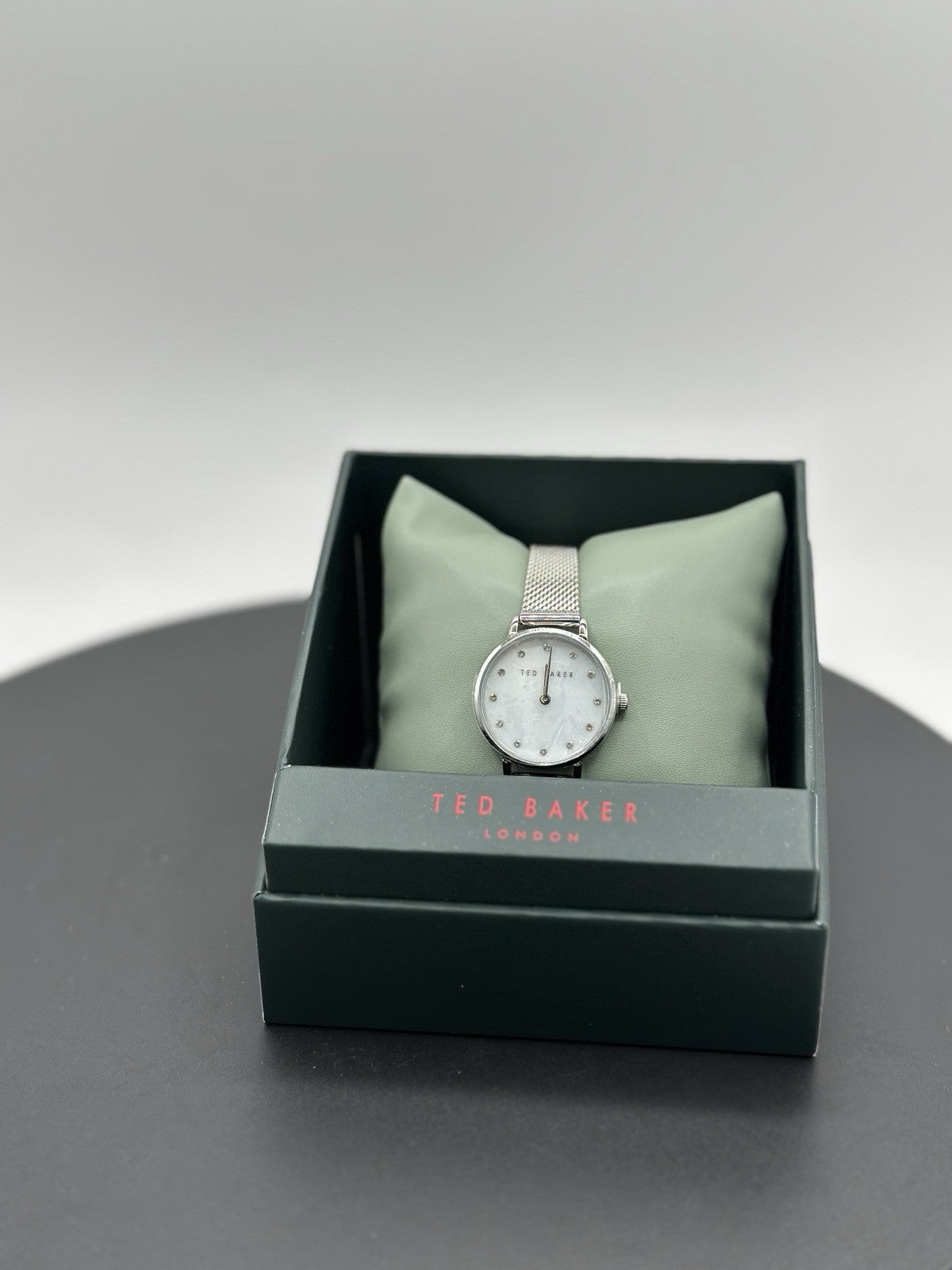 Staciie 28mm Mother of Pearl Dial with Silver-Tone Mesh Strap