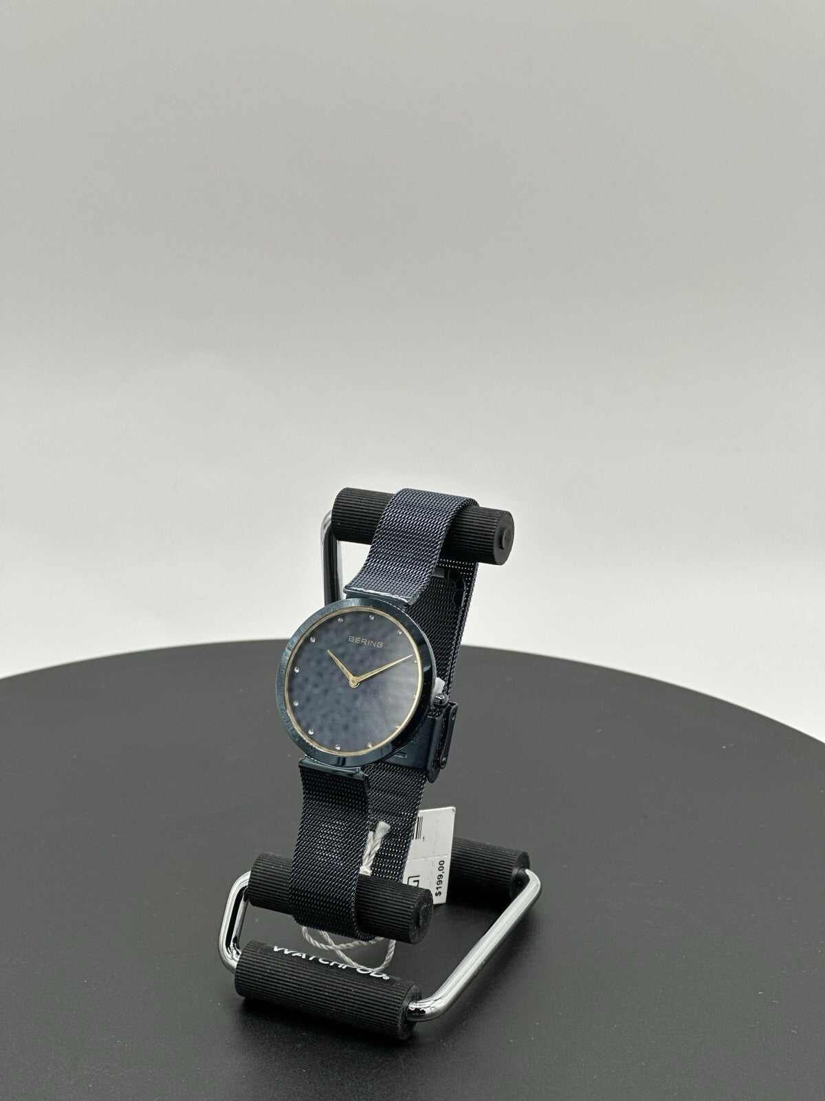 Bering Classic Women's 32mm Crystal Accent Blue MOP Dial Watch NEW 18132-399