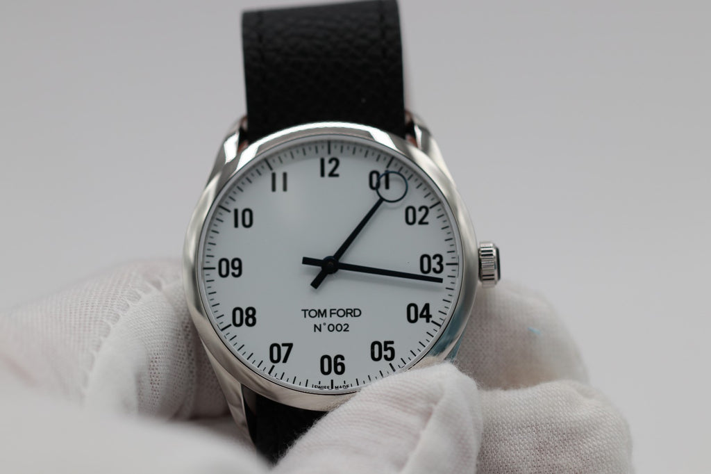 Tom Ford N.002 Tf0120267294 White Ss Quartz Men'S Watch