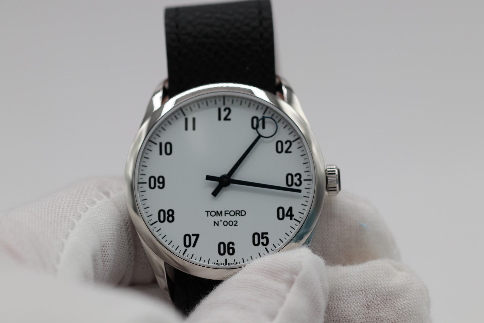 Tom Ford N.002 Tf0120267294 White Ss Quartz Men'S Watch