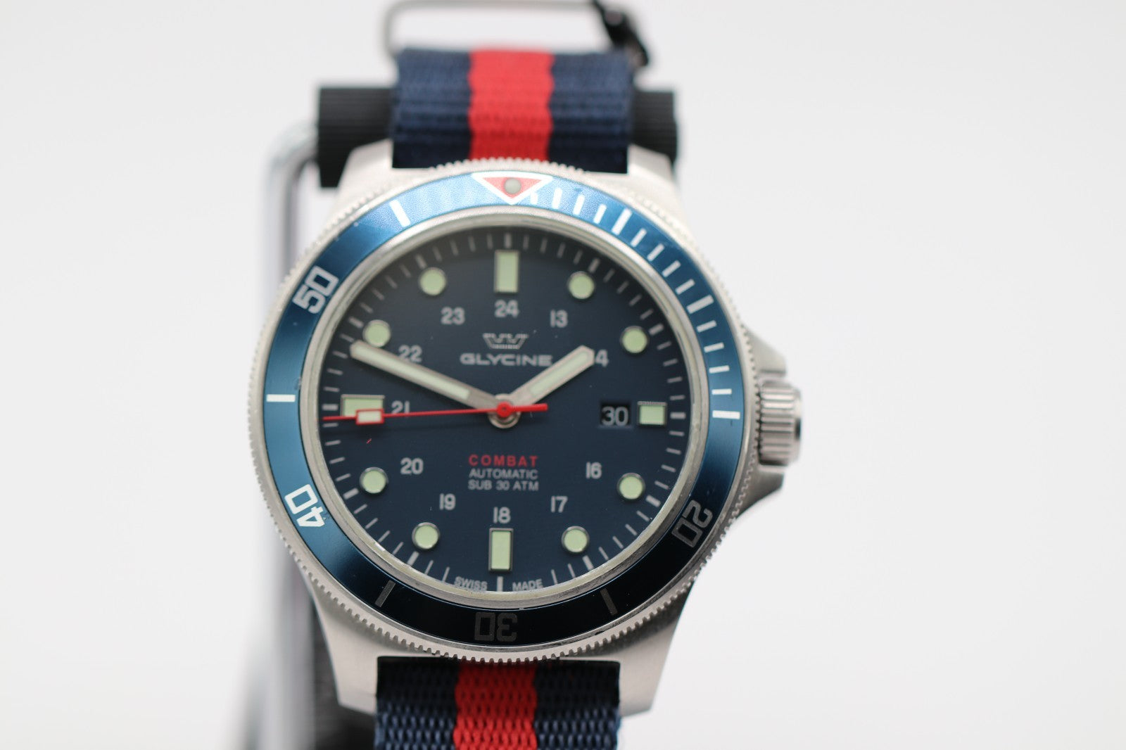 Glycine Combat Sub GL0257 Stunning Cadet Blue Dial