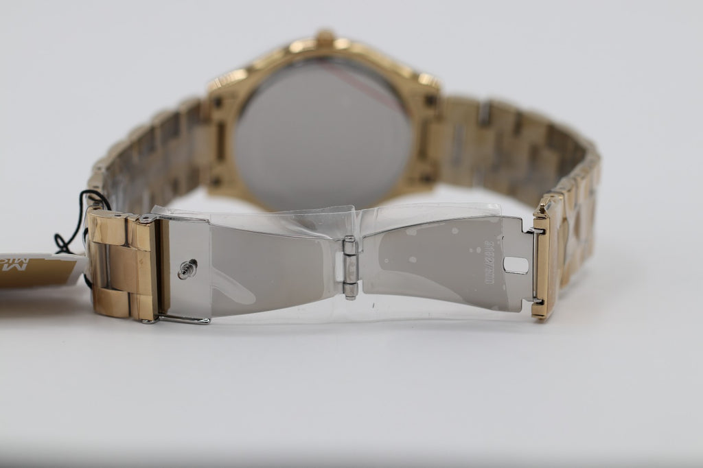 Michael Kors Slim Runway 42 mm SS Case Women's Gold-Tone Watch MK3179