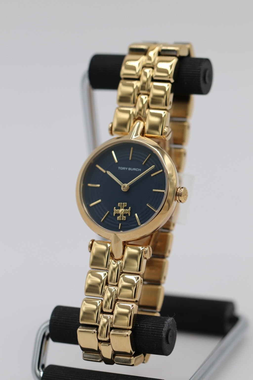 TORY BURCH KIRA BLUE TBW2043 GOLD TONE BRACELET LADIES WATCH 30MM BRAND NEW