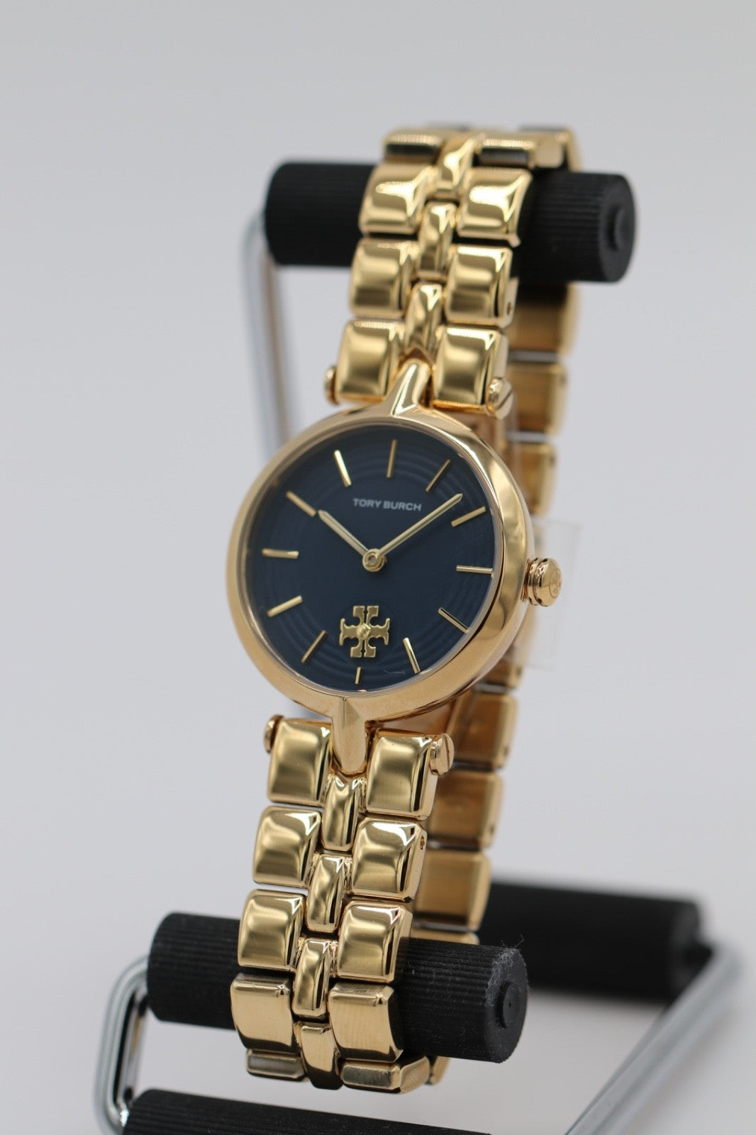 TORY BURCH KIRA BLUE TBW2043 GOLD TONE BRACELET LADIES WATCH 30MM BRAND NEW