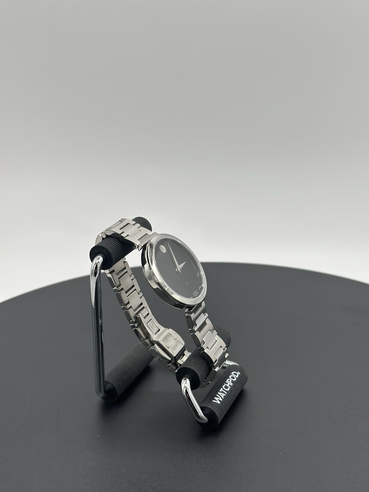Movado Museum Classic Automatic Black Dial Stainless Steel Women's Watch 0607678