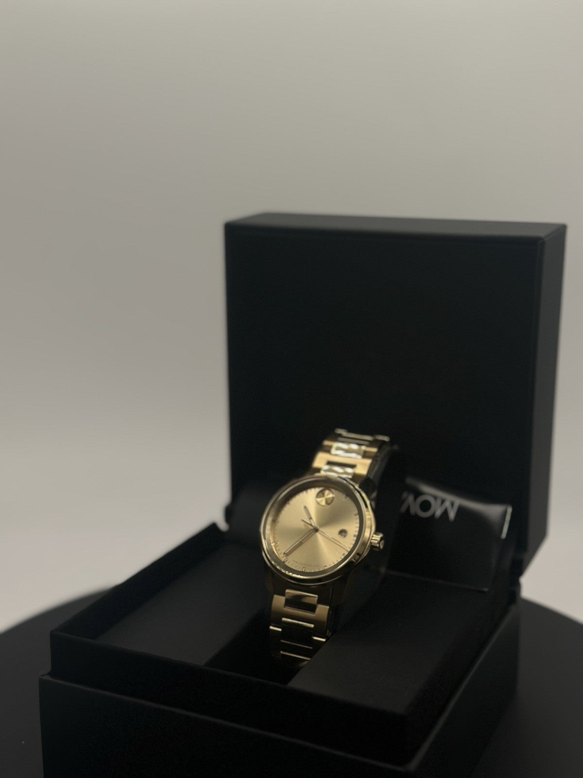 Movado Bold Verso Men's Gold Tone PVD Stainless Steel Quartz Watch 3600861