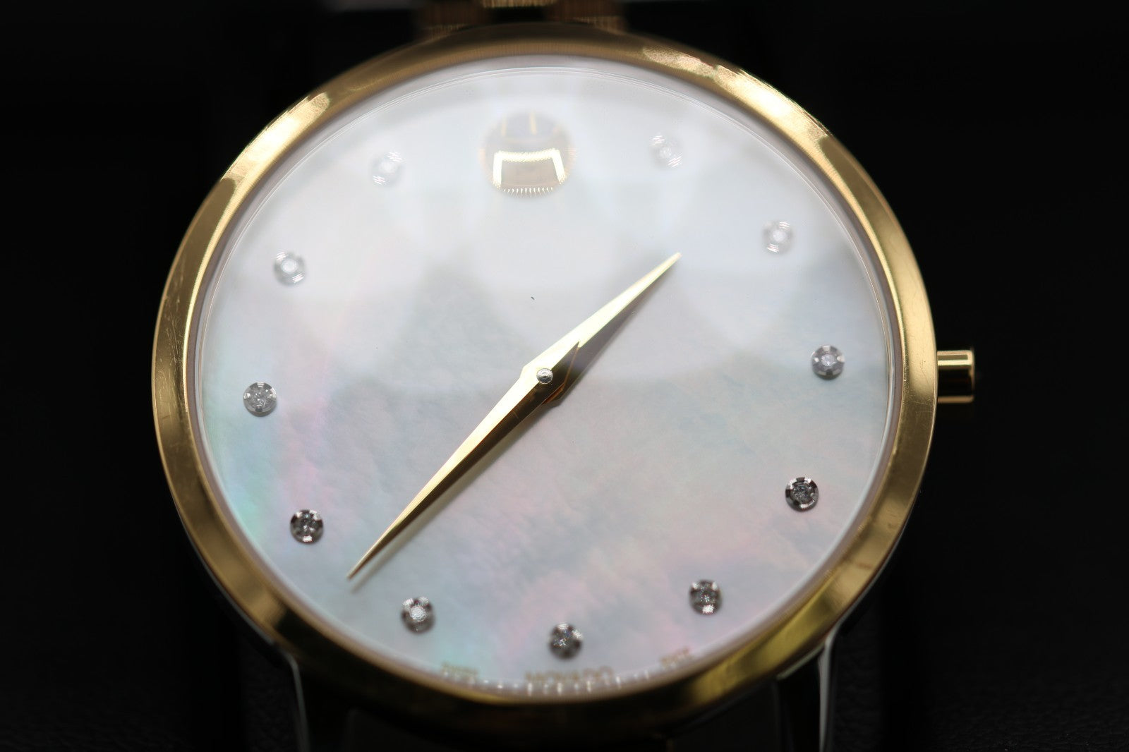 Movado Women's Watch 0607630 Mother of Pearl Diamond Swiss Quartz Two Tone Steel