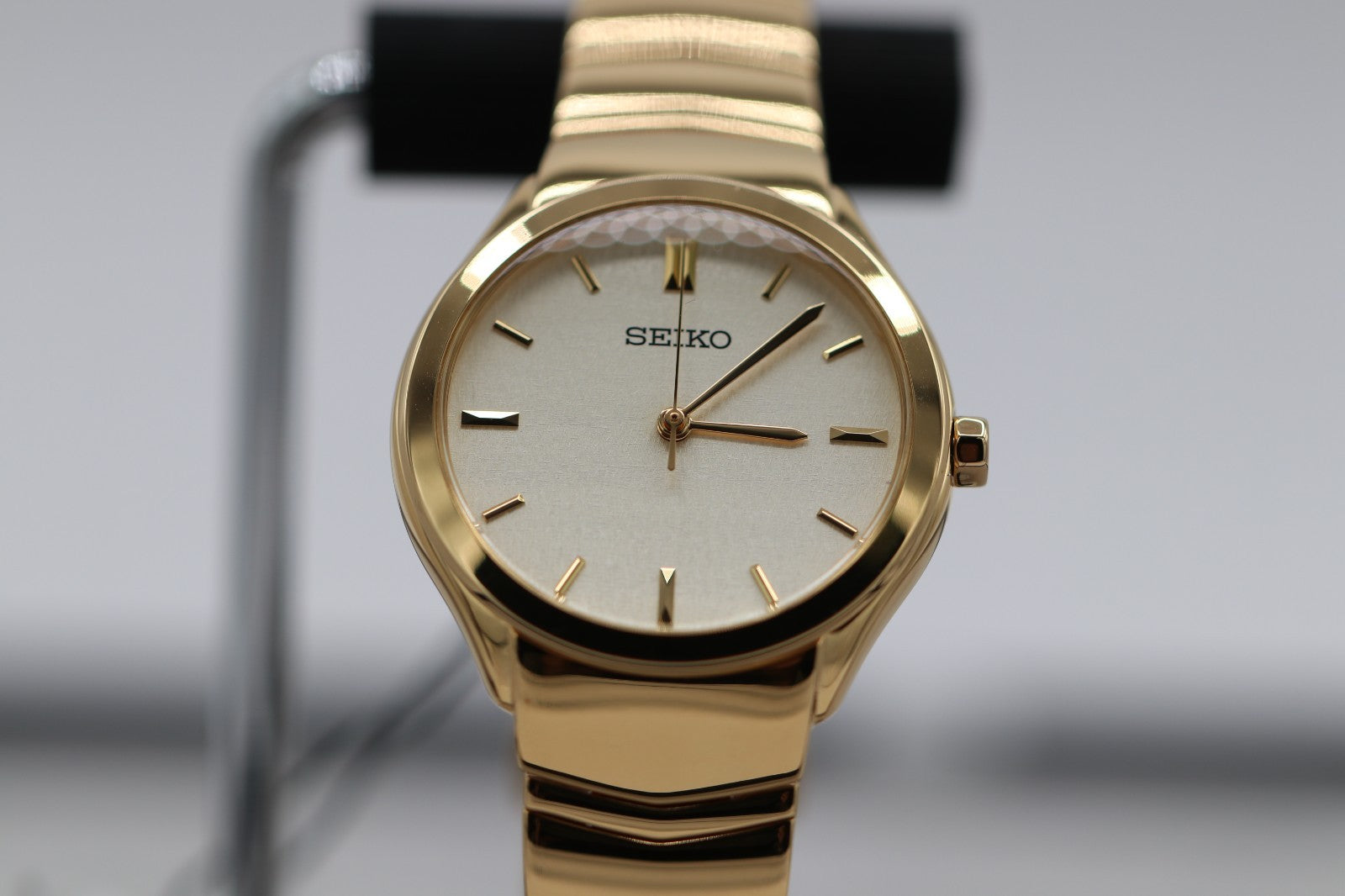 Seiko SUR552 Essentials 30 mm Stainless Steel Gold Finish Quartz Women's Watch