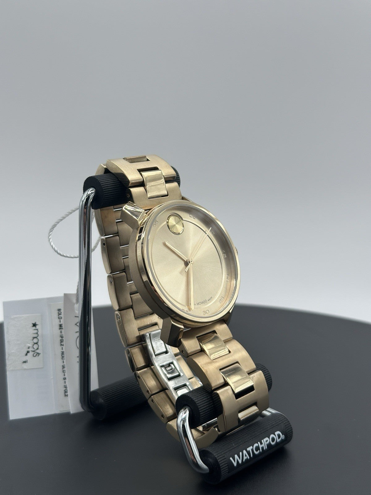Movado 3600912 Men's New Bold Access Gold-Tone Dial Quartz Watch