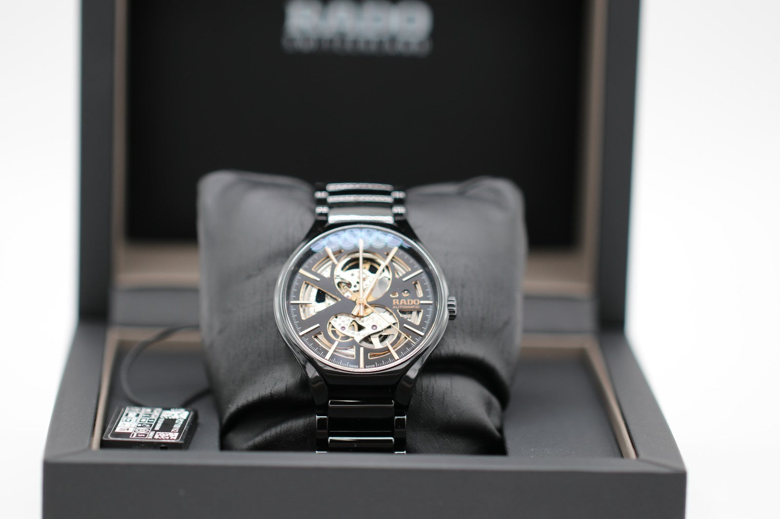 Rado Men's True Open Heart Ceramic Titanium Skeleton Automatic Watch R27100162