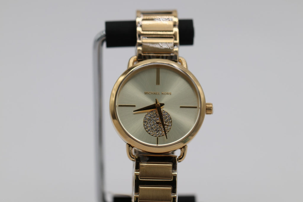 Womens Wristwatch MICHAEL KORS PORTIA MK3639 Stainless Steel Golden Swarovski