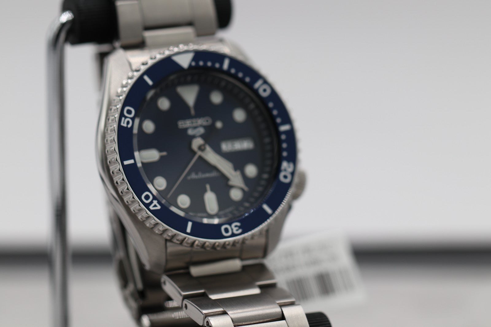 Seiko 5 Sports Steel Case and Bracelet Blue Sunray Dial Men's Watch SRPD51