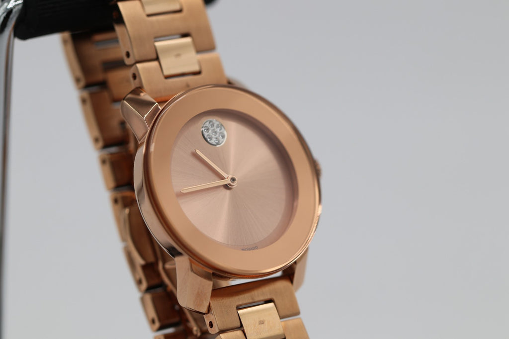 Movado Women's Watch 3600086 Bold Rose Gold Swiss Quartz Stainless Steel 36mm