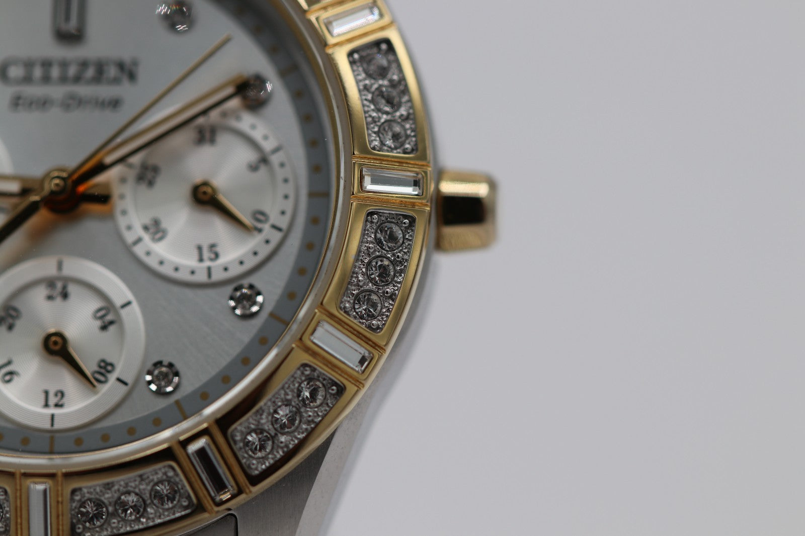 Citizen Eco-Drive Gemmed Stainless Women's Quartz Watch - FD2074-55A
