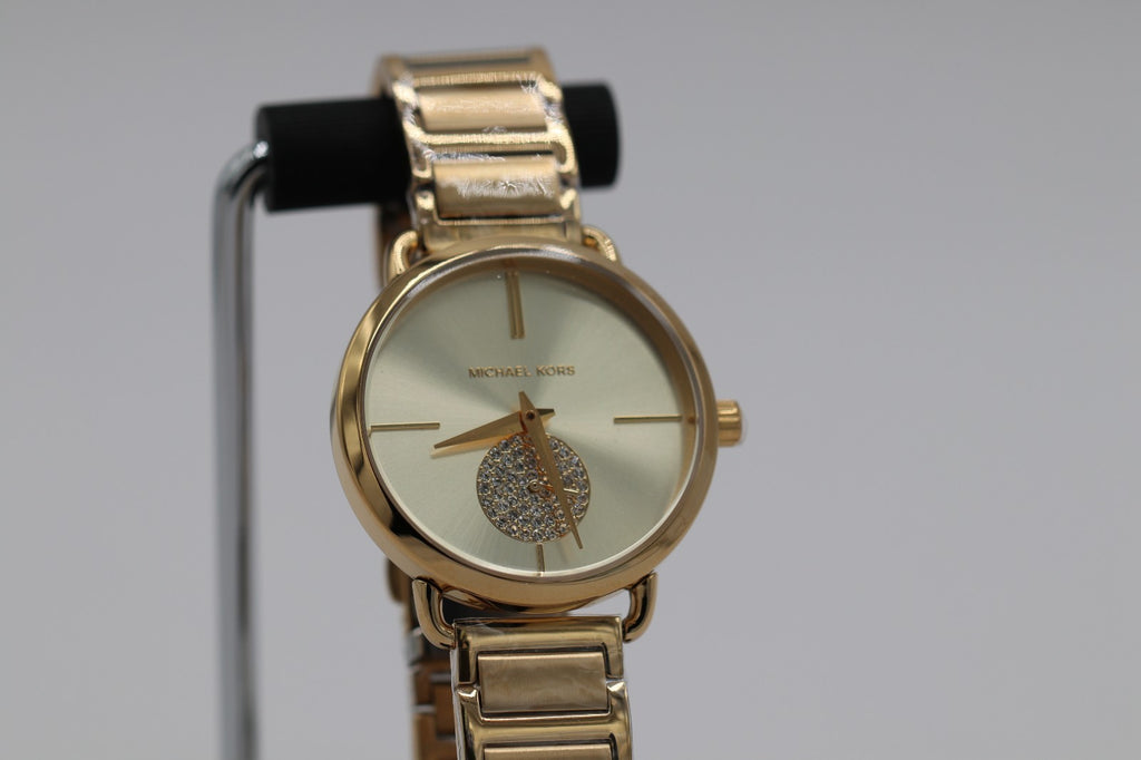 Womens Wristwatch MICHAEL KORS PORTIA MK3639 Stainless Steel Golden Swarovski