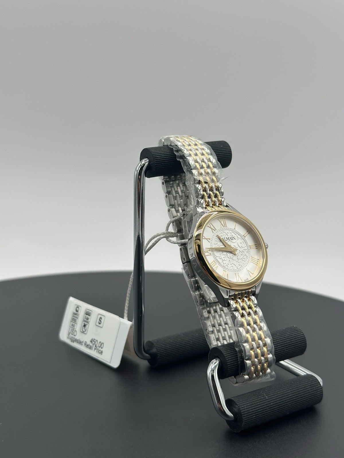 NEW Balmain B39123912 Swiss Balmain de Balmain Two-Tone Stainless Steel Bracelet