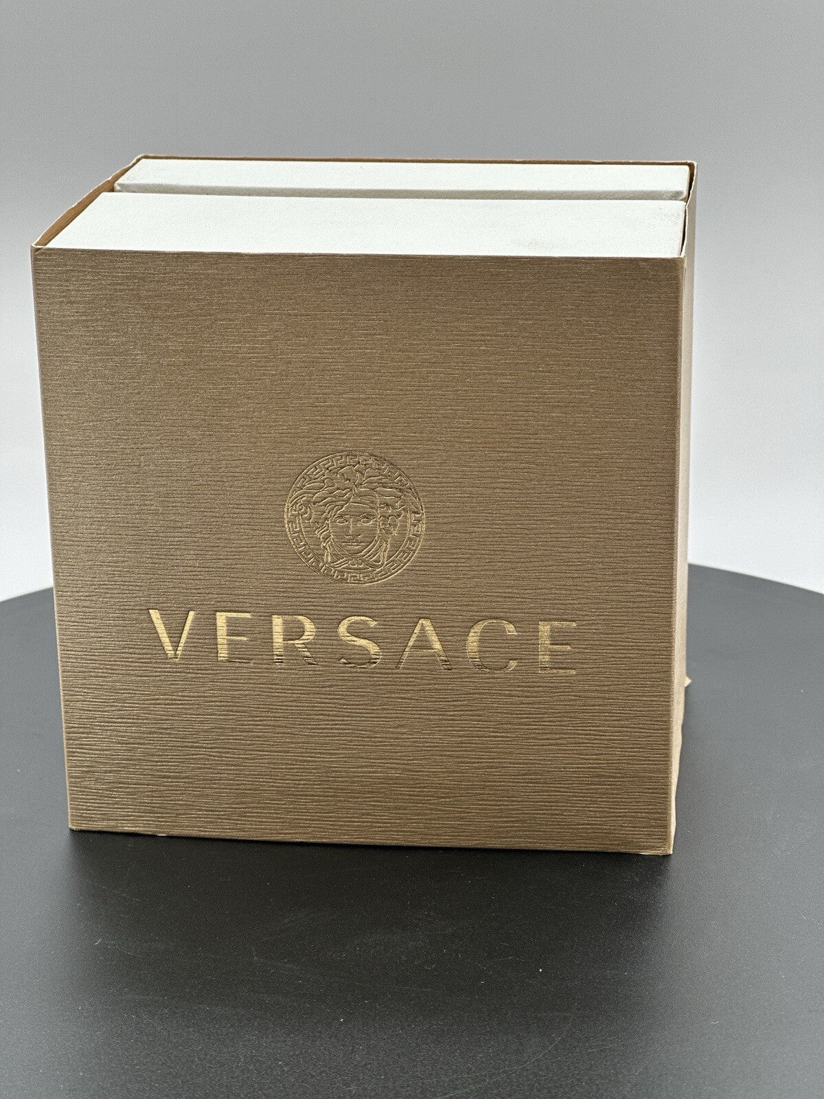 Versace Womens V-Circle Gold 38mm Strap Fashion Watch