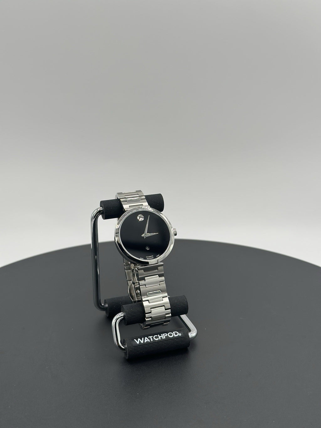 Movado Museum Classic Automatic Black Dial Stainless Steel Women's Watch 0607678