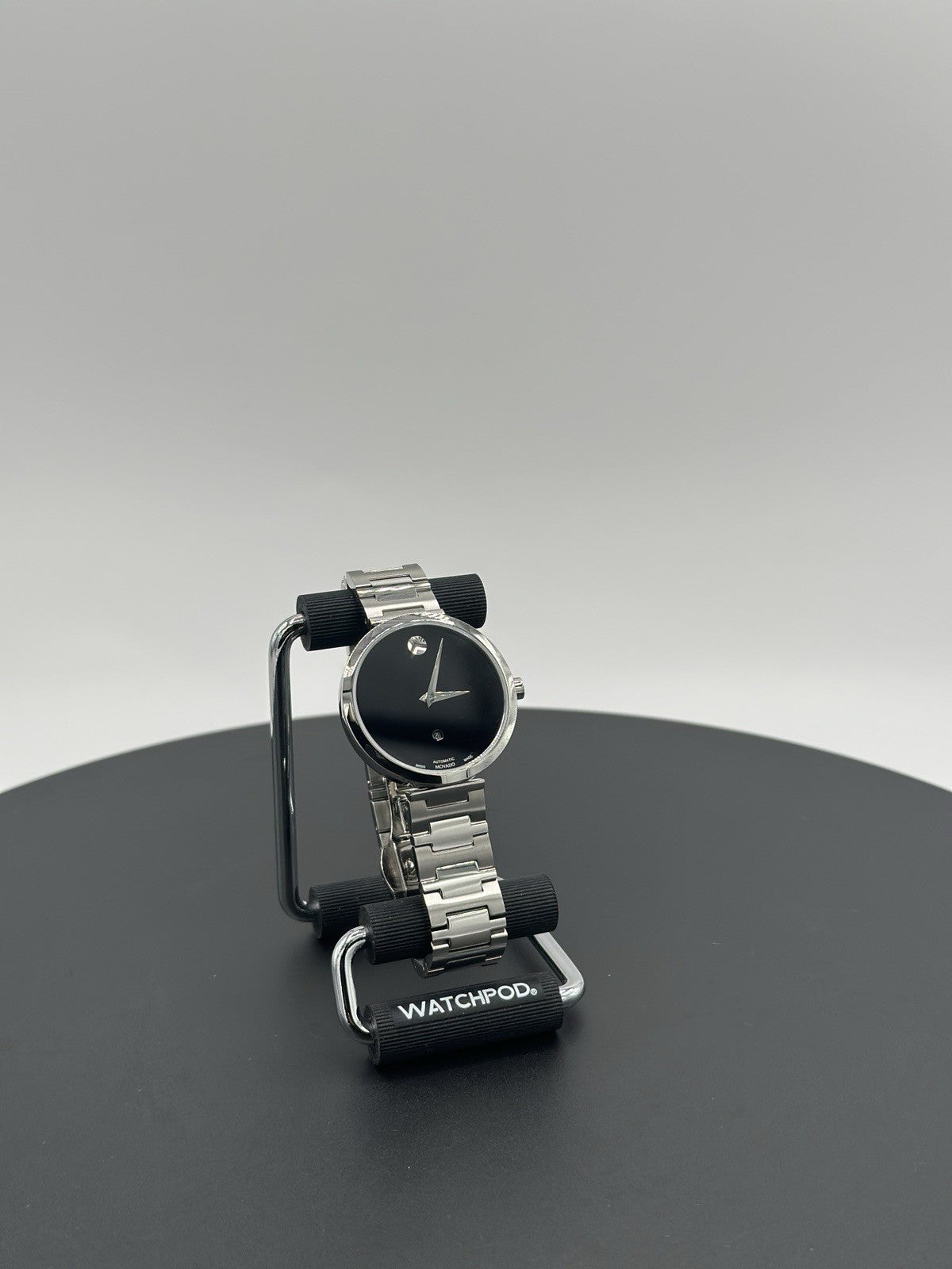 Movado Museum Classic Automatic Black Dial Stainless Steel Women's Watch 0607678