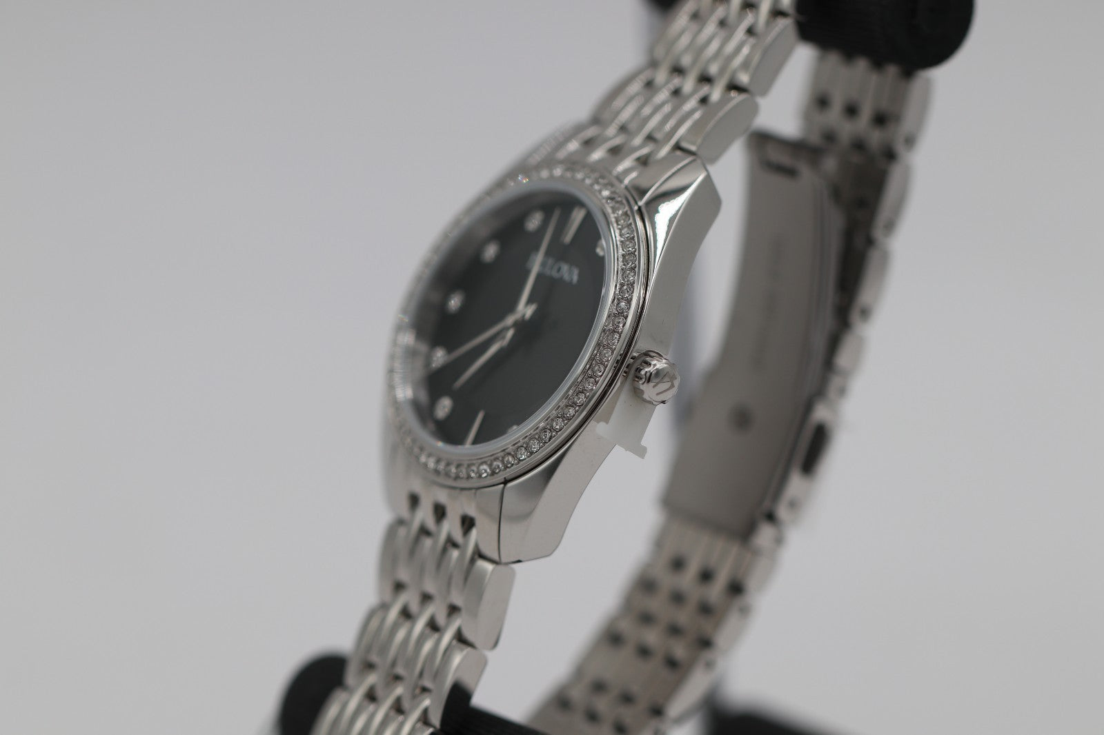 Bulova Ladies  Classic Crystal 31mm Stainless Steel Quartz Watch 96L317