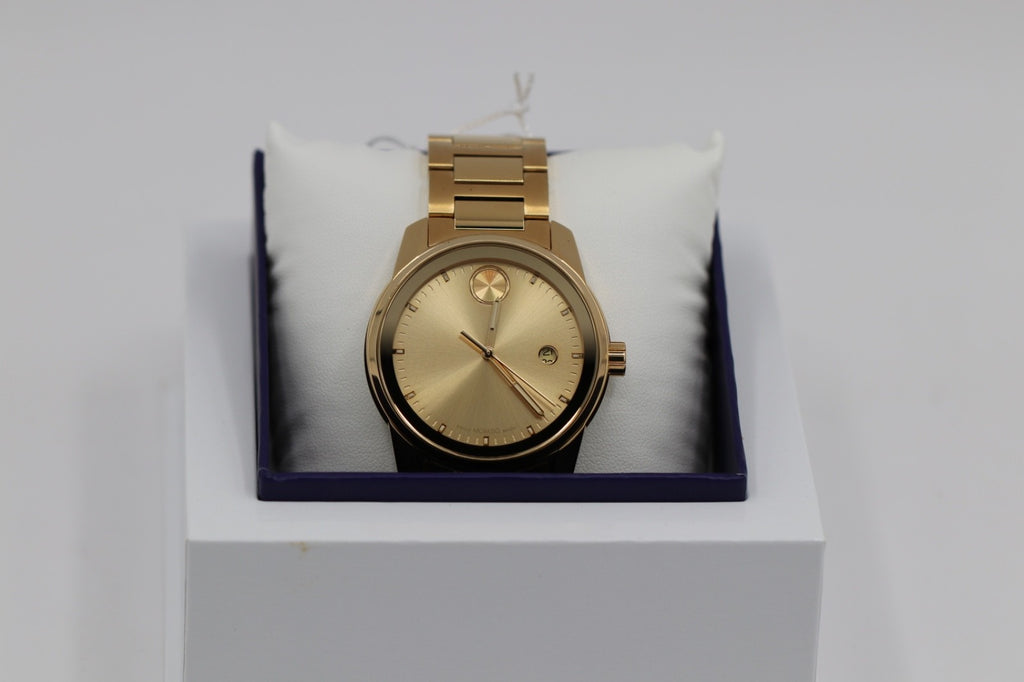 Movado Bold Verso Men's Gold Tone PVD Stainless Steel Quartz Watch 3600861