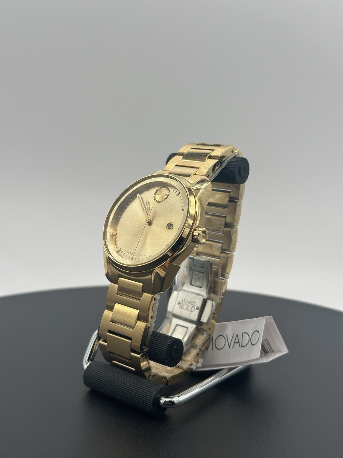 Movado Bold Verso Men's Gold Tone PVD Stainless Steel Quartz Watch 3600861