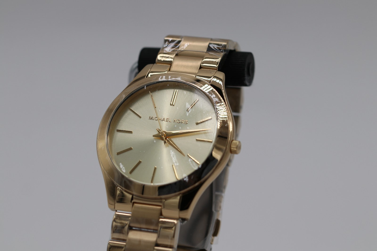 Michael Kors Slim Runway 42 mm SS Case Women's Gold-Tone Watch MK3179